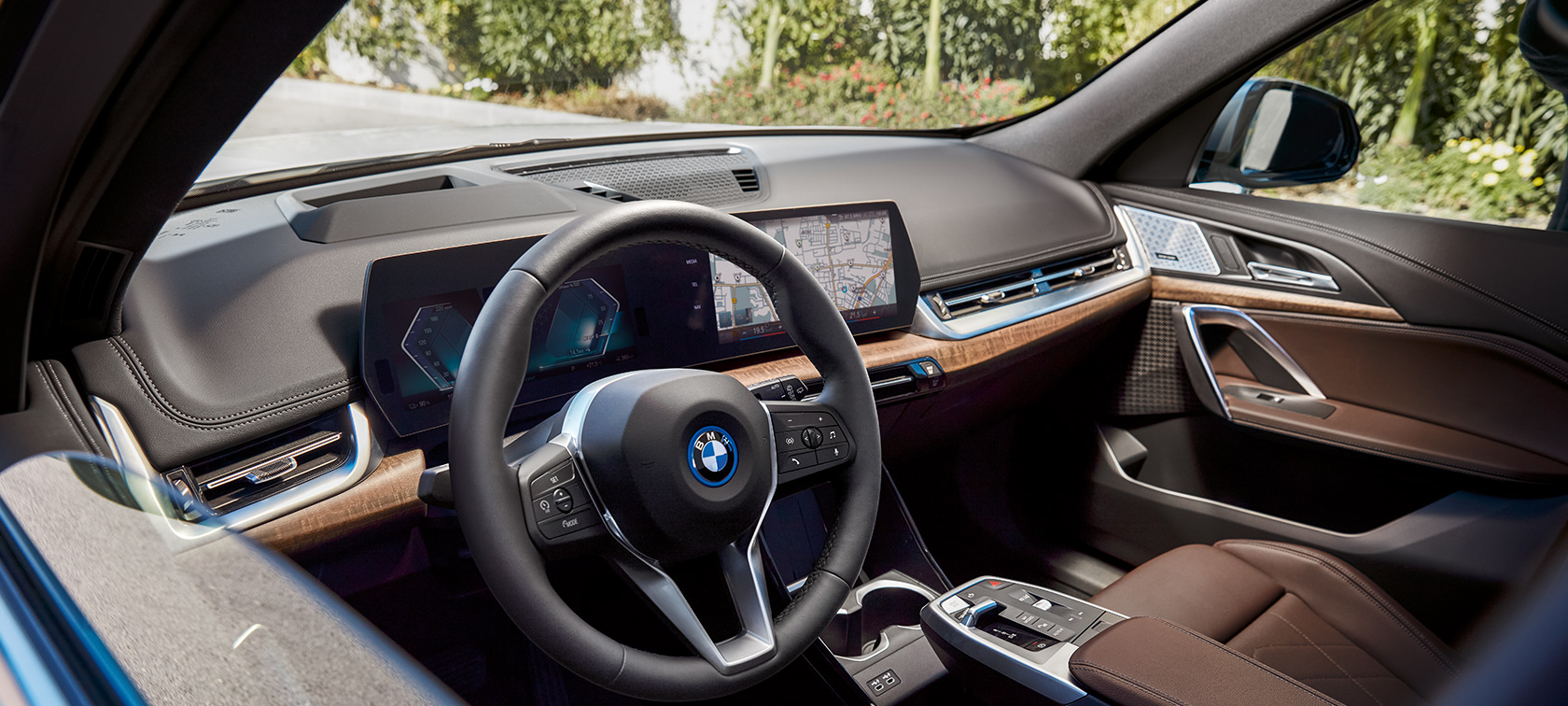 A BMW iX1 BELSŐ TÉRI DIZÁJNJA.